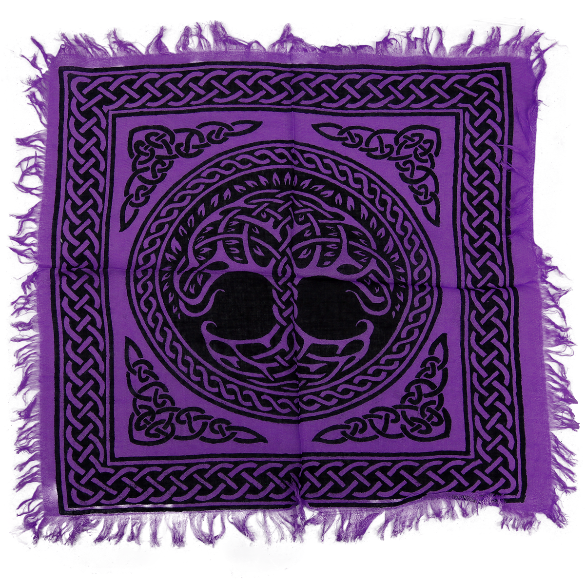 tree of life altar cloth purple 18x18
