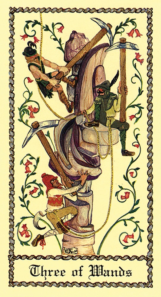 three of wands card