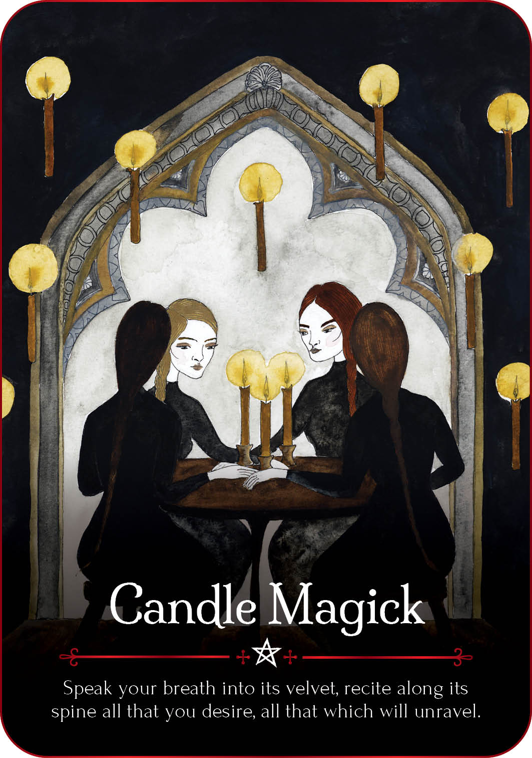 candle magick card