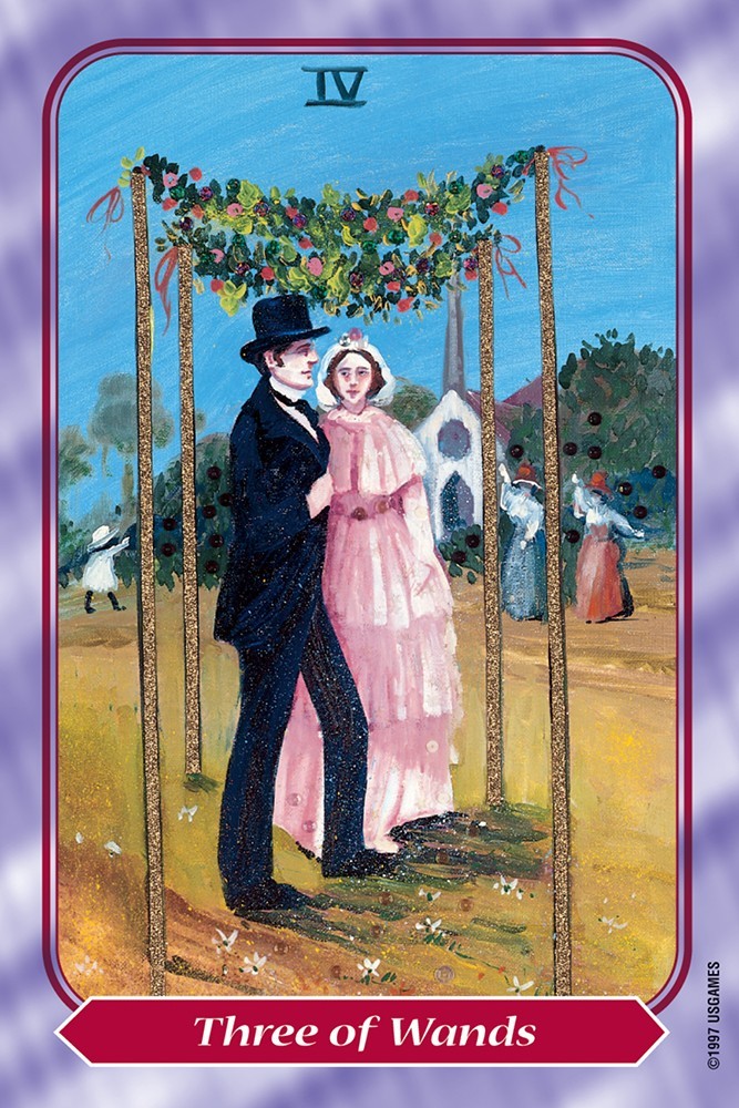 three of wands card