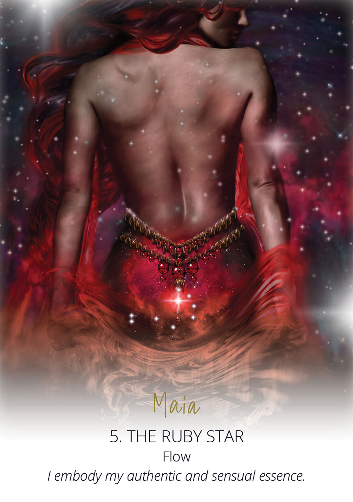 Maia - The Ruby Star card
