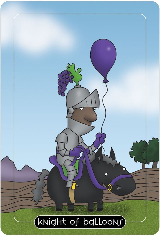 knight of balloons card