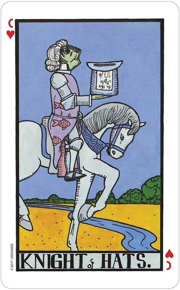 Knight of hats card