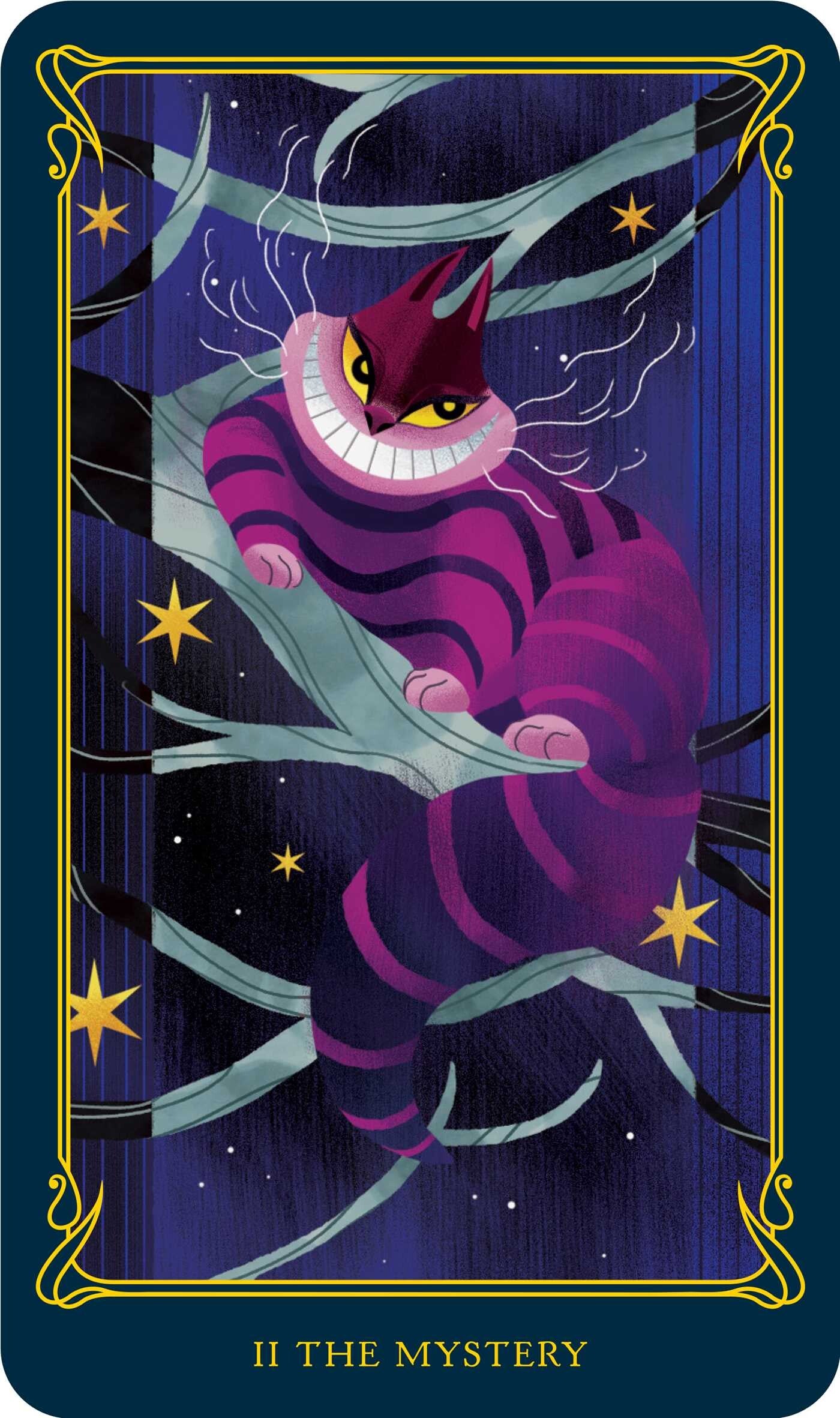 The High Priestess (The Mystery; Cheshire Cat) card