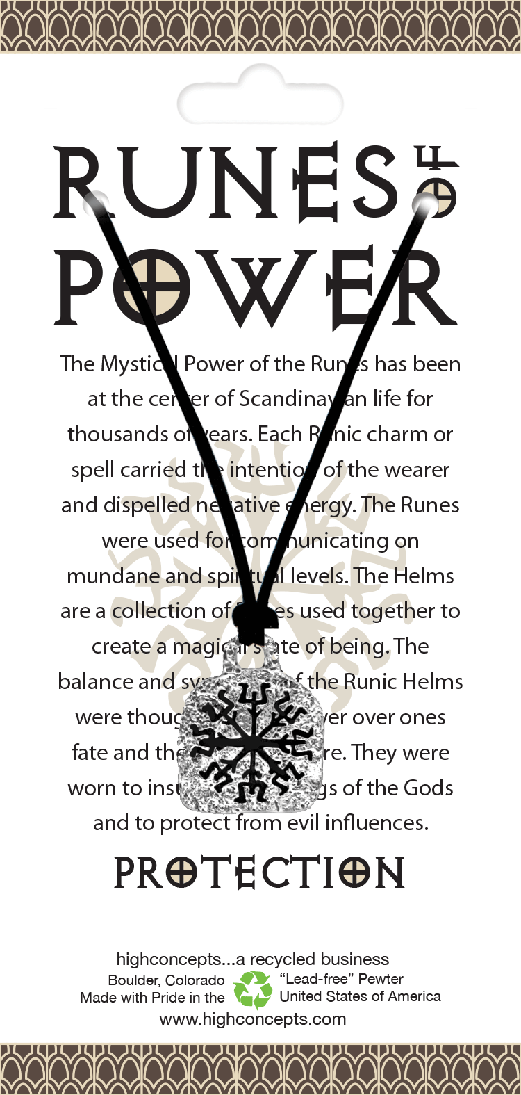 RP07 Runes of Power To Bring Protection charm on