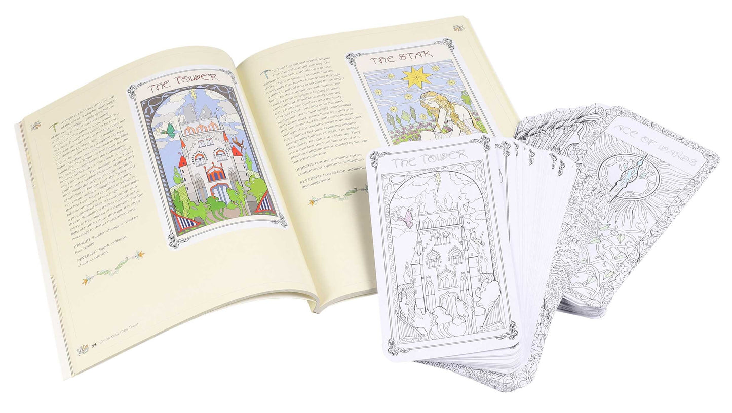 color your own tarot cards