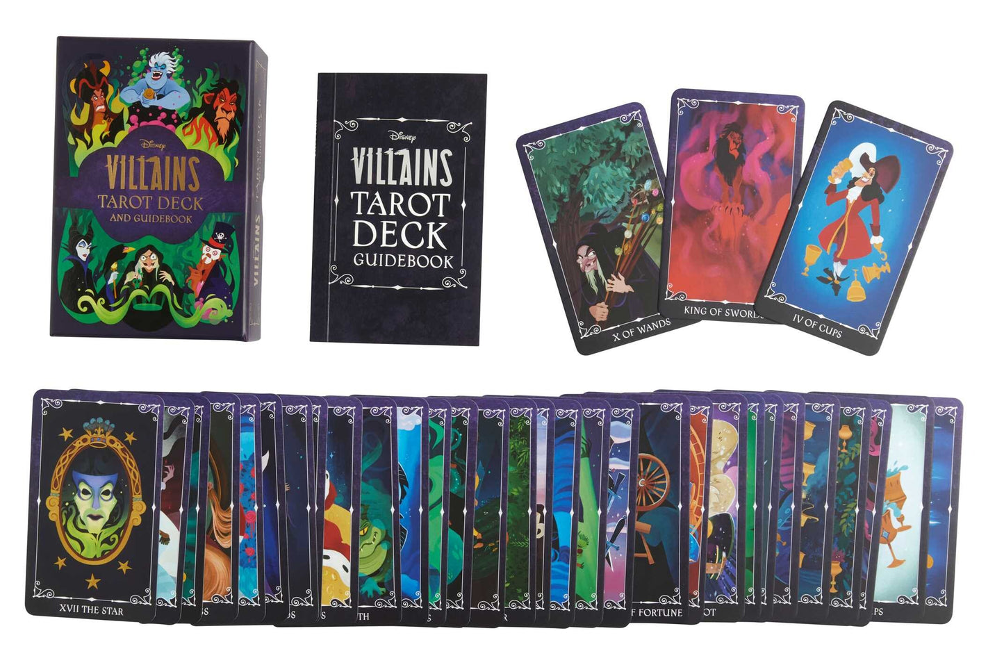 disney villains deck guidebook and cards