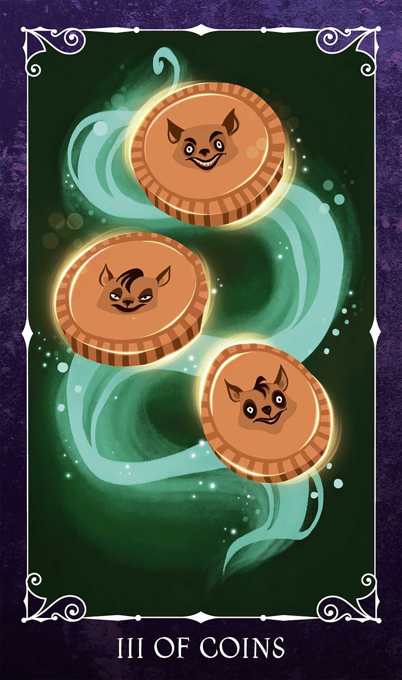 3 of coins card