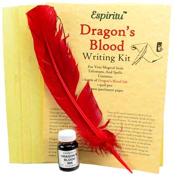 dragons blood writing kit