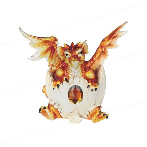 orange 4" dragon in egg