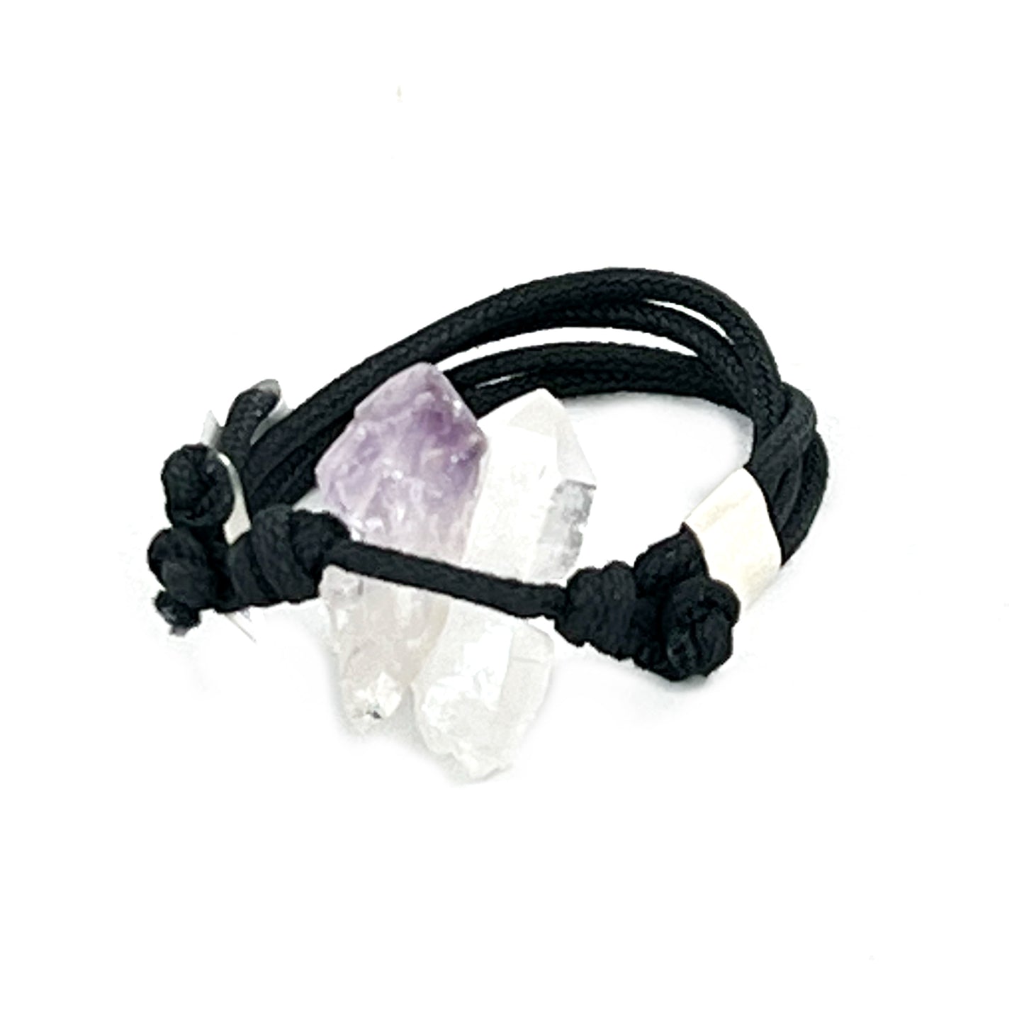 amethyst/quartz bracelet