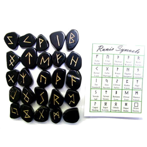 black obsidian runes