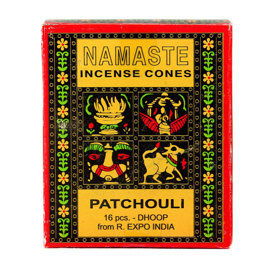 Front of Namaste Patchouli box