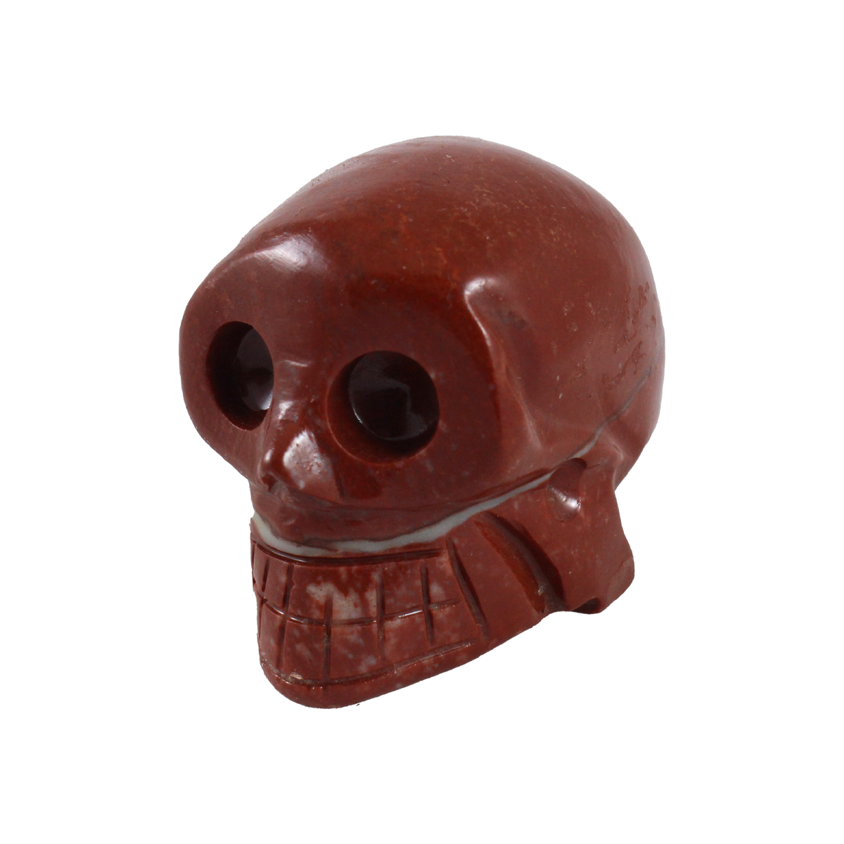 Mahogany soapstone skull
