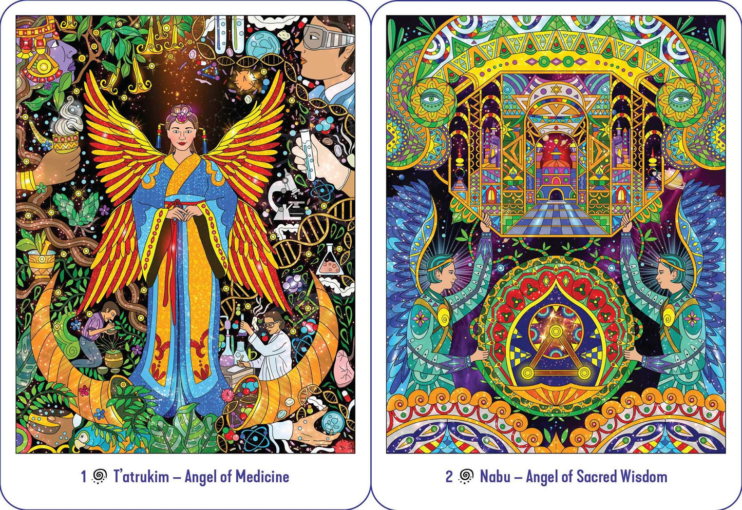 T'atrukim, Angel of Medicine & Nabu, Angel of Sacred Wisdom cards