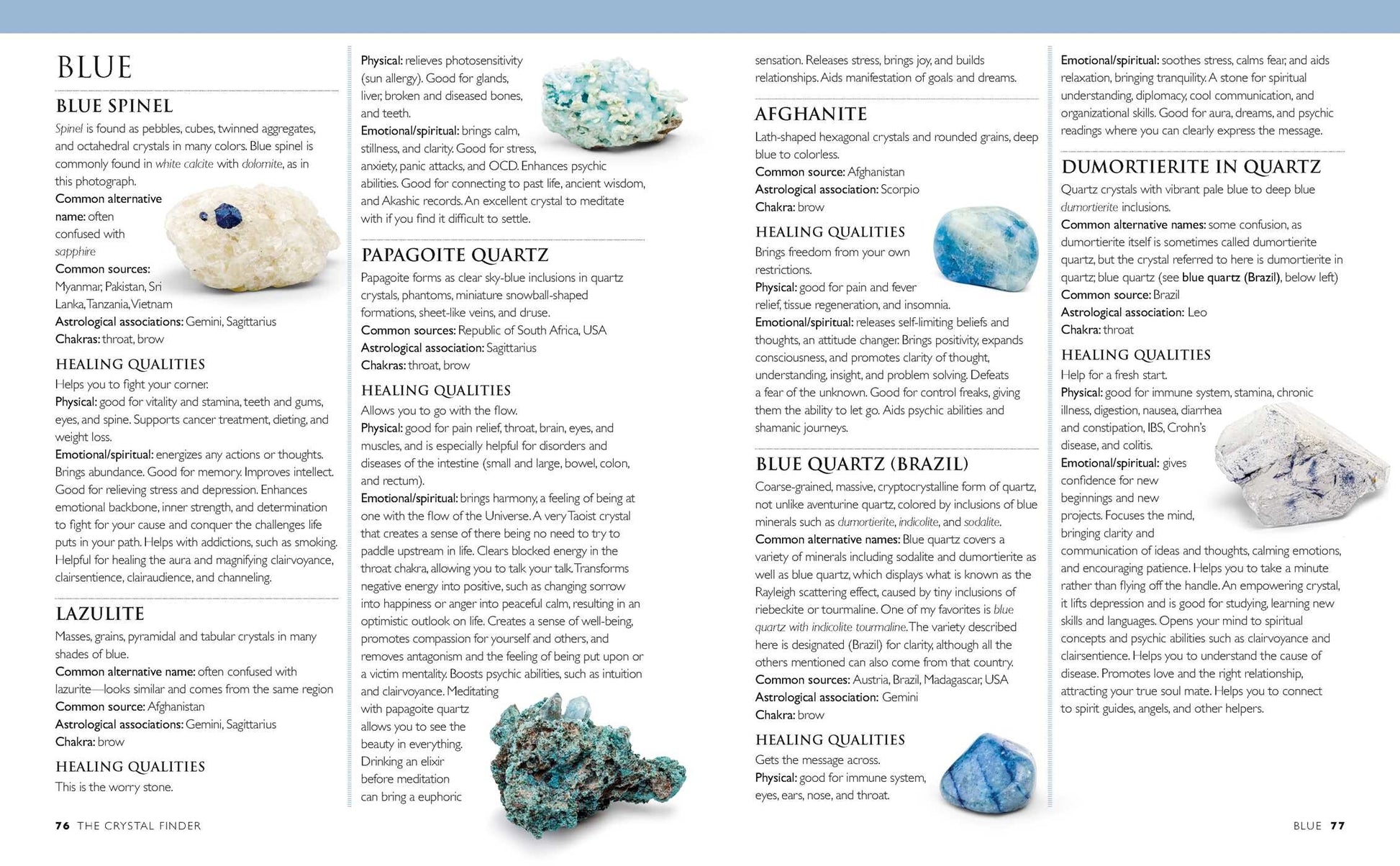 pages 76-77 blue crystals
